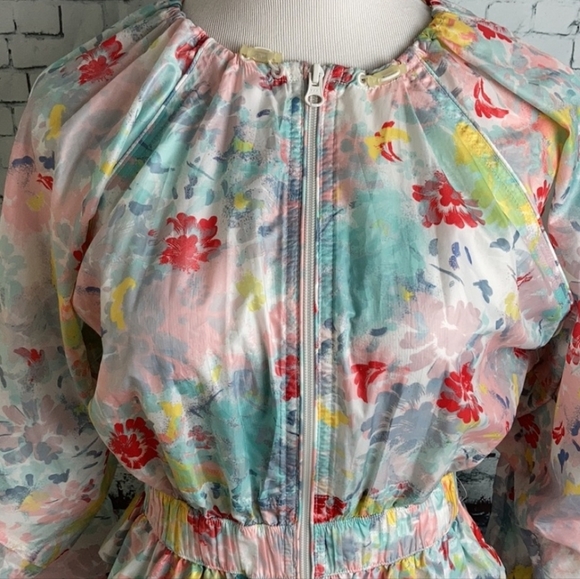 NWT Adidas Stella McCartney Multi Floral Studio Jacket, Small - Picture 6 of 15